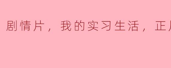 《剧情片般的实习生活》