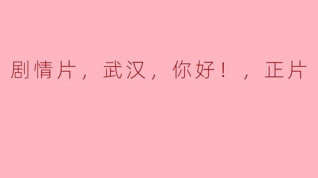 在电影《武汉，你好！」中，剧情片的主要故事情节是什么？