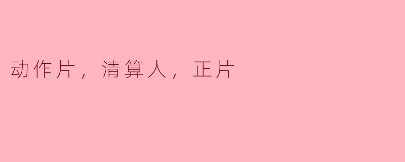 动作片，清算人，正片