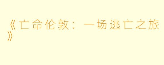 《亡命伦敦：一场逃亡之旅》