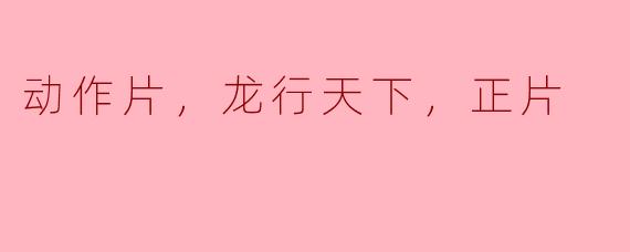 动作片，龙行天下，正片