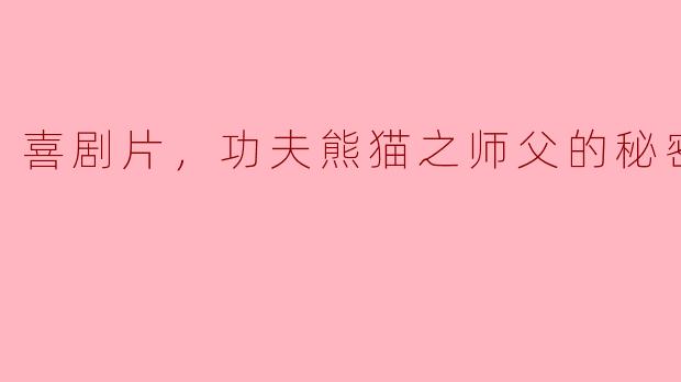 喜剧片，功夫熊猫之师父的秘密，正片
