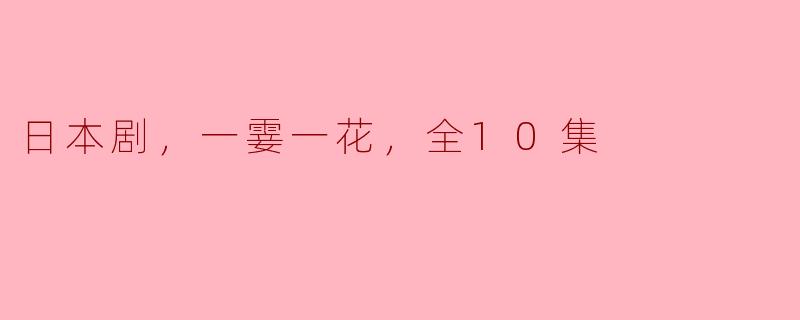 这部日本剧讲述的是什么故事？