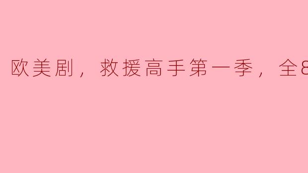 欧美剧，救援高手第一季，全8集