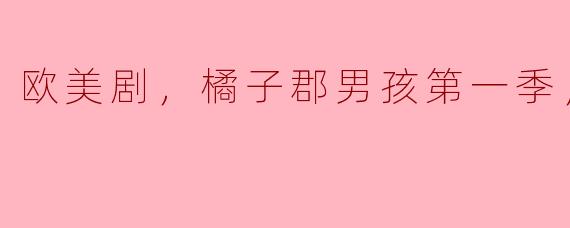 欧美剧，橘子郡男孩第一季，全27集