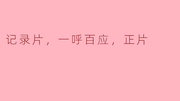 什么是记录片？