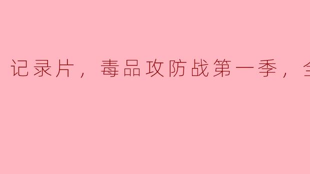 记录片，毒品攻防战第一季，全3集
