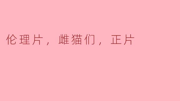 雌猫们的悄然叛逆与成长之路