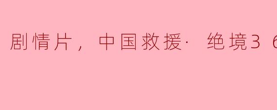 剧情片，中国救援·绝境36天，正片