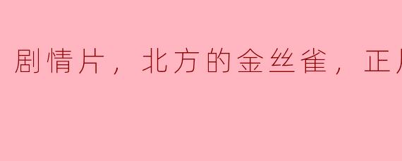 ### 探寻内心深处的声音——《北方的金丝雀》正片评析