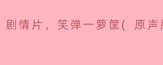 剧情片，笑弹一箩筐(原声版)，正片