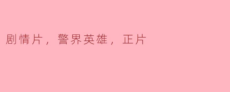 这部剧情片中的警界英雄是如何面对自己的挑战和困境的？****