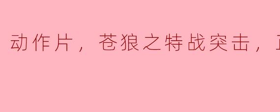 电影《苍狼之特战突击》的主要情节是什么？