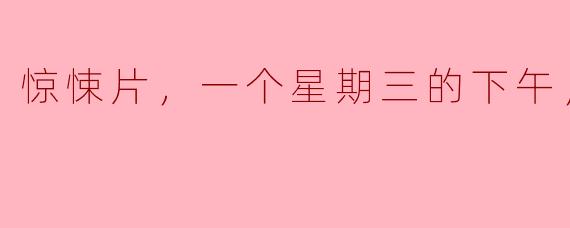惊悚片，一个星期三的下午，正片