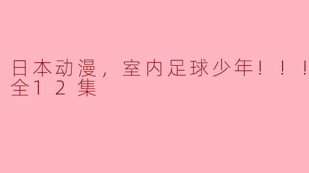 日本动漫，室内足球少年!!!!!，全12集