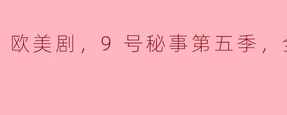 欧美剧《9号秘事》第五季共有多少集，剧情主要讲述了什么？**
