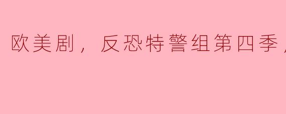 ### 揭秘《反恐特警组》第四季：紧张刺激的反恐斗争