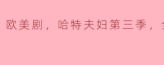 欧美剧，哈特夫妇第三季，全24集