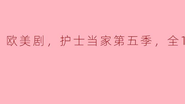 欧美剧，护士当家第五季，全10集