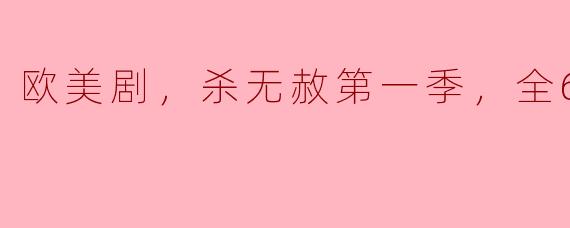 ### 探秘《杀无赦》第一季：紧张刺激的欧美剧之旅