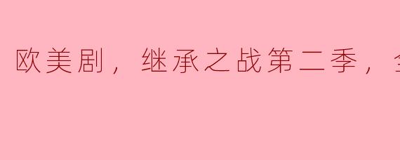 欧美剧，继承之战第二季，全10集