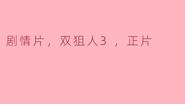 电影《双狙人3》的主要剧情是什么？  