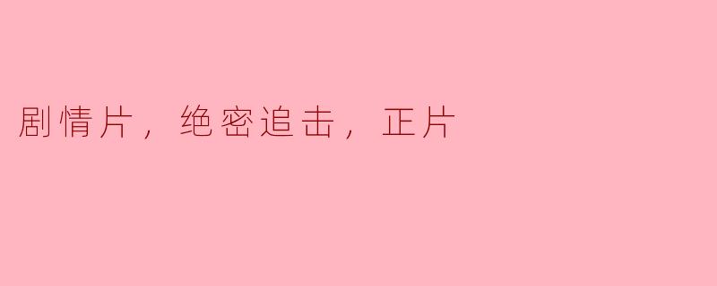 电影《绝密追击》的剧情是什么？
