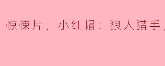 电影《小红帽：狼人猎手》的主要剧情是什么？
