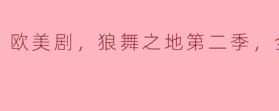 欧美剧，狼舞之地第二季，全13集