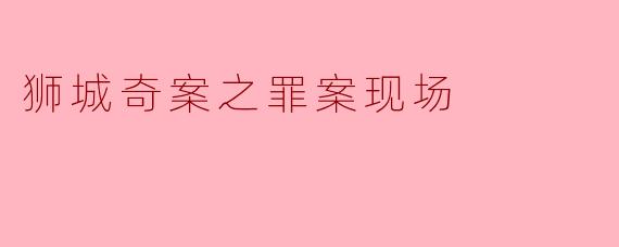 在狮城奇案中,罪案现场有哪些显著的线索能帮助侦探破解案件?