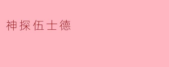 神探伍士德的主要特点和风格是什么？