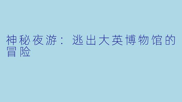 神秘夜游：逃出大英博物馆的冒险