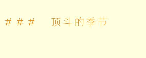 ### 顶斗的季节