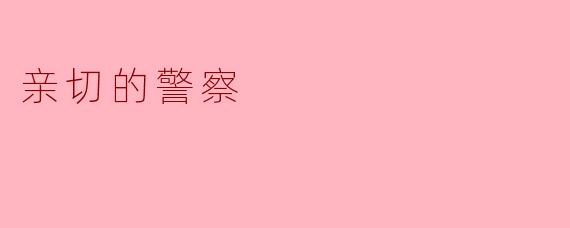 亲切的警察