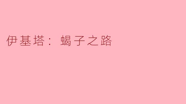 请问《伊基塔：蝎子之路》讲述了什么样的故事？