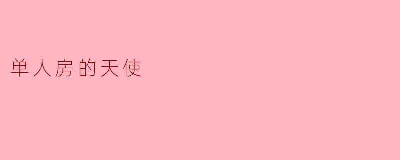 ### 单人房的天使