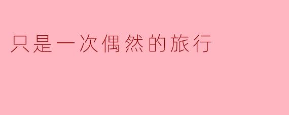 只是一次偶然的旅行