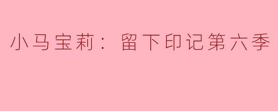 小马宝莉：留下印记第六季的主要故事情节是什么？