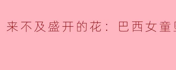来不及盛开的花：巴西女童坠楼案的反思