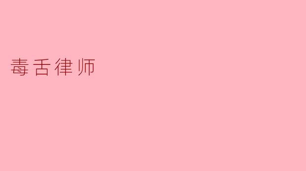 毒舌律师