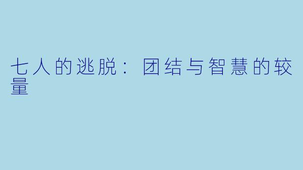 七人的逃脱：团结与智慧的较量