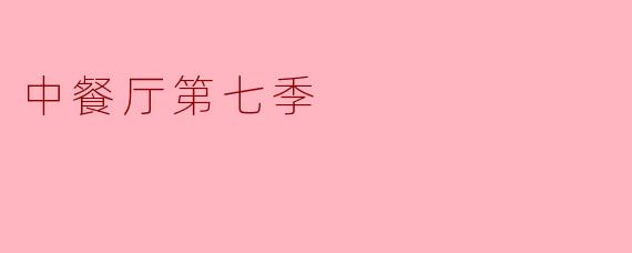 中餐厅第七季