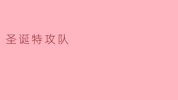 什么是“圣诞特攻队”的主要任务？