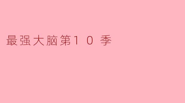 最强大脑第10季