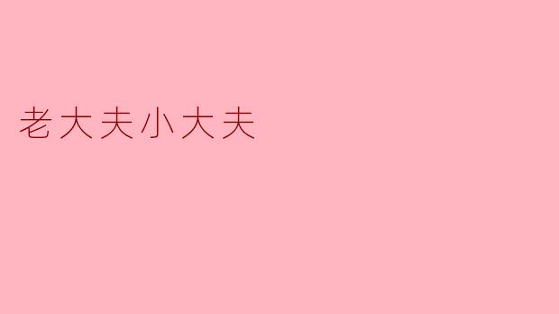 老大夫小大夫