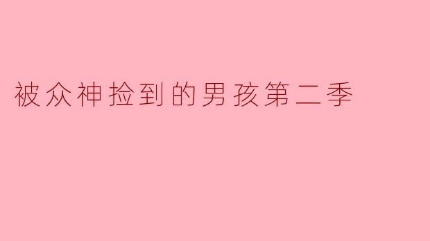 被众神捡到的男孩第二季