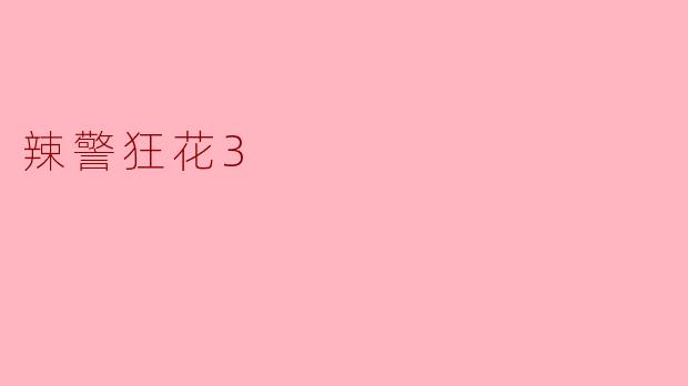 ### 《辣警狂花3》：重拾经典，风格再升级