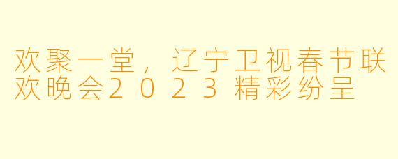 欢聚一堂，辽宁卫视春节联欢晚会2023精彩纷呈