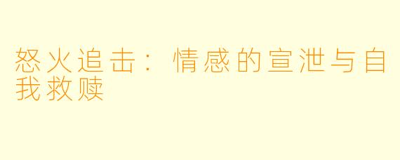 怒火追击：情感的宣泄与自我救赎