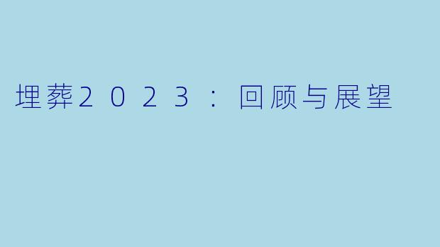 埋葬2023：回顾与展望